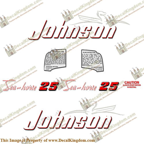 Johnson 1953 25hp Decals