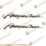 American Coach "American Dream" RV Decals (Set of 2)