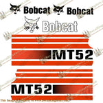 Bobcat MT52 Mini Skid Steer Decal Replacement Kit