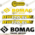 Bomag BW 120 SL Tandem Vibratory Roller Decal Kit