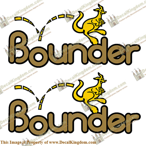 Bounder RV Decals (Set of 2) - Yellow/Gold