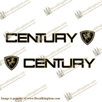 CENTURY BOATS LOGO W/ CREST DECALS - 2 COLOR!