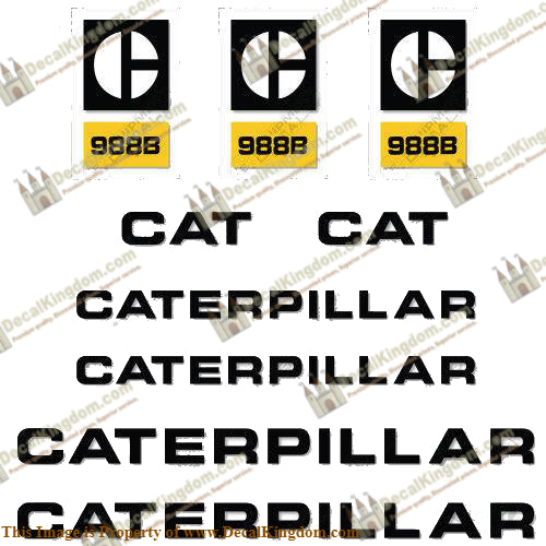 Caterpillar 988-B Decal Kit Wheel Loader