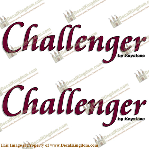 Challenger by Keystone RV Decals (Set of 2) - Style 2