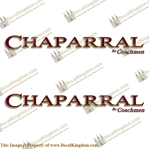 Chaparral by Coachmen RV Decals (Set of 2)