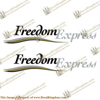 Coachmen Freedom Express RV Decals with Color Graphic (Set of 2)