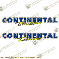 Continental Trailer Decals (Set of 2) - New Style - Boat Decals from DecalKingdomoutboard decal Continental Trailer Decals (Set of 2) - New Style vintage decals. Outboard engine graphics.