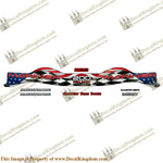 Custom Mariner 200hp Decal Kit (Racing/US Flag) - Wrap Around - Boat Decals from DecalKingdomoutboard decal Custom Mariner 200hp Decal Kit (Racing/US Flag) - Wrap Around vintage decals. Outboard engine graphics.