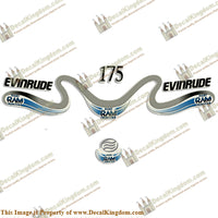 Evinrude 175hp Ficht Ram Decals - 2000 - Boat Decals from DecalKingdomoutboard decal Evinrude 175hp Ficht Ram Decals - 2000 vintage decals. Outboard engine graphics.