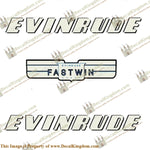 Evinrude 1952 15hp Fastwin Decal Kit - Boat Decals from DecalKingdomoutboard decal Evinrude 1952 15hp Fastwin Decal Kit vintage decals. Outboard engine graphics.