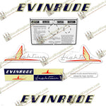 Evinrude 1954 3hp Decal Kit - Boat Decals from DecalKingdomoutboard decal Evinrude 1954 3hp Decal Kit vintage decals. Outboard engine graphics.