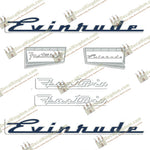 Evinrude 1957 18hp Decal Kit - Boat Decals from DecalKingdomoutboard decal Evinrude 1957 18hp Decal Kit vintage decals. Outboard engine graphics.