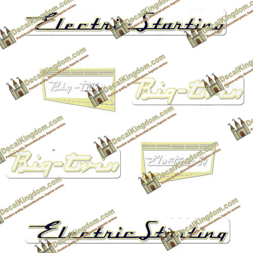 Evinrude 1957 35hp Electric Decal Kit - Boat Decals from DecalKingdomoutboard decal Evinrude 1957 35hp Electric Decal Kit vintage decals. Outboard engine graphics.