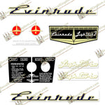 Evinrude 1957 3hp Decal Kit - Boat Decals from DecalKingdomoutboard decal Evinrude 1957 3hp Decal Kit vintage decals. Outboard engine graphics.