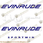 Evinrude 1961 10hp Decal Kit - Boat Decals from DecalKingdomoutboard decal Evinrude 1961 10hp Decal Kit vintage decals. Outboard engine graphics.