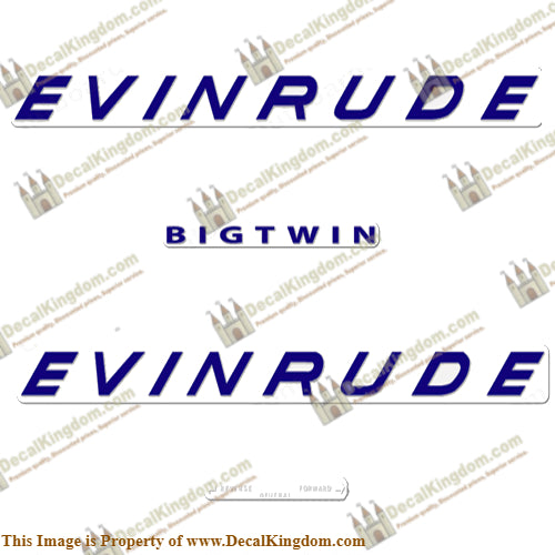 Evinrude 1961 40hp Decal Kit - Boat Decals from DecalKingdomoutboard decal Evinrude 1961 40hp Decal Kit vintage decals. Outboard engine graphics.