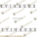 Evinrude 1962 40hp Decal Kit - Boat Decals from DecalKingdomoutboard decal Evinrude 1962 40hp Decal Kit vintage decals. Outboard engine graphics.