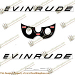 Evinrude 1963 10hp Decal Kit - Boat Decals from DecalKingdomoutboard decal Evinrude 1963 10hp Decal Kit vintage decals. Outboard engine graphics.