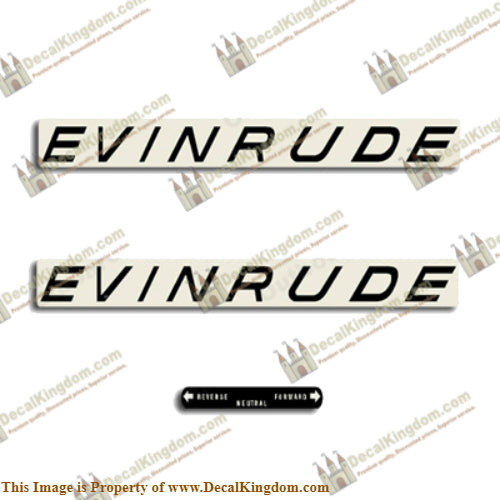 Evinrude 1963 28/35/40hp Decal Kit - Boat Decals from DecalKingdomoutboard decal Evinrude 1963 28/35/40hp Decal Kit vintage decals. Outboard engine graphics.