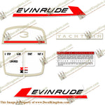 Evinrude 1967 3hp Yachtwin Decal Kit - Boat Decals from DecalKingdomoutboard decal Evinrude 1967 3hp Yachtwin Decal Kit vintage decals. Outboard engine graphics.