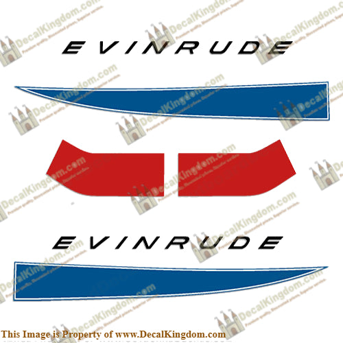 Evinrude 1968 33hp Decal Kit - Boat Decals from DecalKingdomoutboard decal Evinrude 1968 33hp Decal Kit vintage decals. Outboard engine graphics.