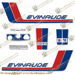 Evinrude 1972 18hp Decals - Boat Decals from DecalKingdomoutboard decal Evinrude 1972 18hp Decals vintage decals. Outboard engine graphics.