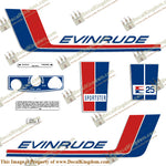 Evinrude 1972 25hp Decals - Boat Decals from DecalKingdomoutboard decal Evinrude 1972 25hp Decals vintage decals. Outboard engine graphics.