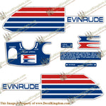 Evinrude 1973 6hp Decal Kit - Boat Decals from DecalKingdomoutboard decal Evinrude 1973 6hp Decal Kit vintage decals. Outboard engine graphics.