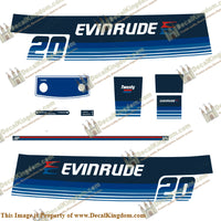 Evinrude 1979 20hp Decal Kit - Boat Decals from DecalKingdomoutboard decal Evinrude 1979 20hp Decal Kit vintage decals. Outboard engine graphics.