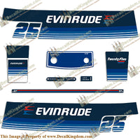 Evinrude 1979 25hp Decal Kit - Boat Decals from DecalKingdomoutboard decal Evinrude 1979 25hp Decal Kit vintage decals. Outboard engine graphics.