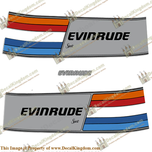 Evinrude 1981 75hp Decal Kit - Boat Decals from DecalKingdomoutboard decal Evinrude 1981 75hp Decal Kit vintage decals. Outboard engine graphics.