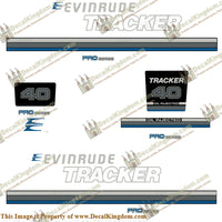 Evinrude 1981 Tracker 40hp Decal Kit - Blue - Boat Decals from DecalKingdomoutboard decal Evinrude 1981 Tracker 40hp Decal Kit - Blue vintage decals. Outboard engine graphics.