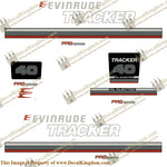 Evinrude 1981 Tracker 40hp Decal Kit - Red - Boat Decals from DecalKingdomoutboard decal Evinrude 1981 Tracker 40hp Decal Kit - Red vintage decals. Outboard engine graphics.