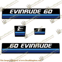 Evinrude 1982 60hp Decal Kit - Boat Decals from DecalKingdomoutboard decal Evinrude 1982 60hp Decal Kit vintage decals. Outboard engine graphics.
