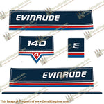 Evinrude 1983 140hp Decal Kit - Boat Decals from DecalKingdomoutboard decal Evinrude 1983 140hp Decal Kit vintage decals. Outboard engine graphics.