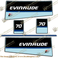 Evinrude 1984 70hp Decal Kit - Boat Decals from DecalKingdomoutboard decal Evinrude 1984 70hp Decal Kit vintage decals. Outboard engine graphics.