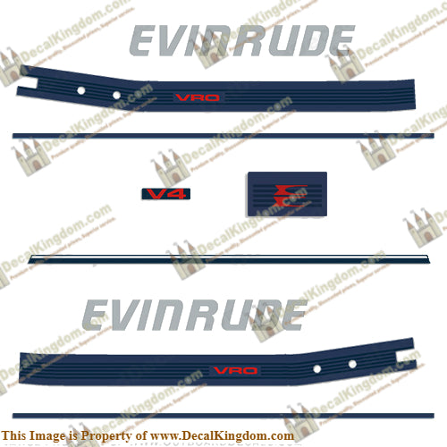 Evinrude 1986 120hp Decal Kit - Boat Decals from DecalKingdomoutboard decal Evinrude 1986 120hp Decal Kit vintage decals. Outboard engine graphics.