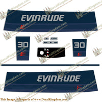 Evinrude 1986 30hp Decal Kit - Boat Decals from DecalKingdomoutboard decal Evinrude 1986 30hp Decal Kit vintage decals. Outboard engine graphics.