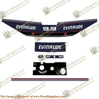 Evinrude 1992 - 1993 9.9hp Decal Kit - Boat Decals from DecalKingdomoutboard decal Evinrude 1992 - 1993 9.9hp Decal Kit vintage decals. Outboard engine graphics.