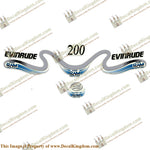 Evinrude 200hp Ficht Ram Decals 1999 - 2000 - Boat Decals from DecalKingdomoutboard decal Evinrude 200hp Ficht Ram Decals 1999 - 2000 vintage decals. Outboard engine graphics.