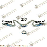 Evinrude 250hp Ficht Ram Decals 1999 - 2000 - Boat Decals from DecalKingdomoutboard decal Evinrude 250hp Ficht Ram Decals 1999 - 2000 vintage decals. Outboard engine graphics.