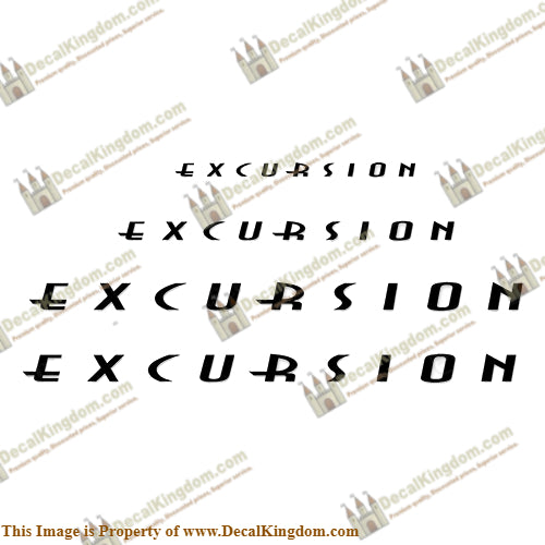 Excursion by Fleetwood RV Decal Package - Any Color!