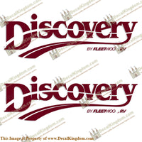 Fleetwood Discovery Logo RV Decals (Set of 2) - Any Color!