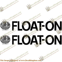 Float-On Boat Trailer Decals (Set of 2) - Any Color! - Boat Decals from DecalKingdomoutboard decal Float-On Boat Trailer Decals (Set of 2) - Any Color! vintage decals. Outboard engine graphics.