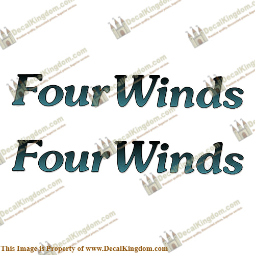 FourWinds RV Decals - Without Graphic (Set of 2)