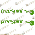 Free Spirit by Holiday Rambler RV Decals (Set of 2) - Any Color!