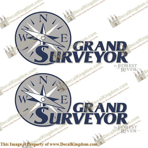 Grand Surveyor by Forest River RV Decals (Set of 2)