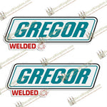 Gregor Boat Decals (Set of 2) - Style 2 - Boat Decals from DecalKingdomoutboard decal Gregor Boat Decals (Set of 2) - Style 2 vintage decals. Outboard engine graphics.