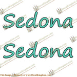 Gulfstream Sedona RV Decals (Set of 2) - Any Color!