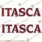 Itasca RV Decals (Set of 2) - Maroon